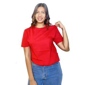 Cotton Red T-Shirt (100% Pure Cotton)