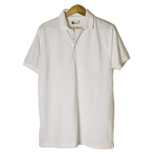 BuyPsy White Collar Polo Tshirt (Pure cotton) Premium fabric