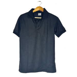 BuyPsy Black Collar Polo Tshirt (cotton polyster mix) Premium fabric