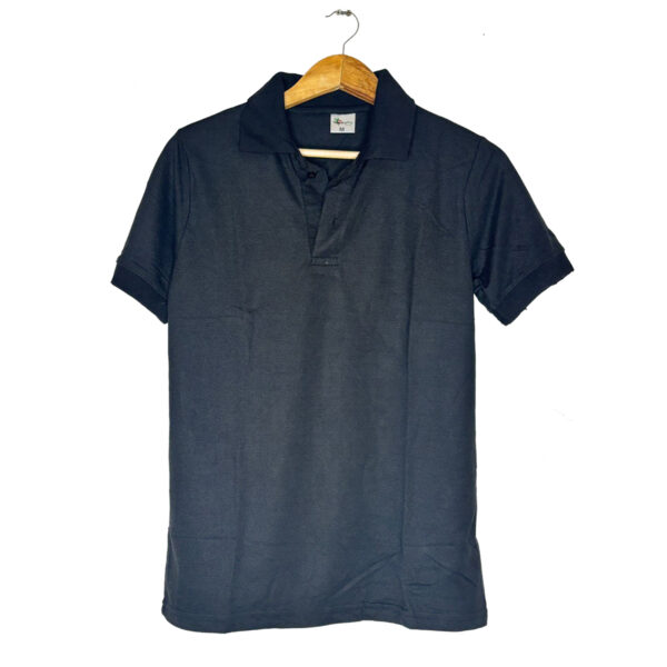 BuyPsy Black Collar Polo Tshirt (cotton polyster mix) Premium fabric