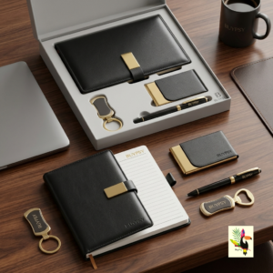 Employee Desk Kit (essentials) | Premium Custom Corporate Gifting for Diwali & New Year | Golden
