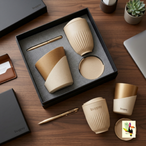Employee Desk Kit (essentials) | Premium Custom Corporate Gifting for Diwali & New Year | Cream