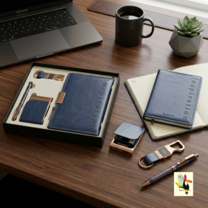 Employee Desk Kit (essentials) | Premium Custom Corporate Gifting for Diwali & New Year | Navy Blue