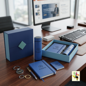 Employee Desk Kit (essentials) | Premium Custom Corporate Gifting for Diwali & New Year | Blue