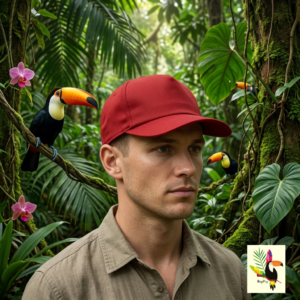 Dark red Cap (Custom print free) | Promotional caps