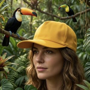 Yellow Cap (Custom print free) | Promotional caps